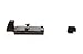 Trijicon CA428-C-600757 RMR Mount, 1911 with Integrated Night Sight Set: Black Front/Rear Outline with Green Lamps