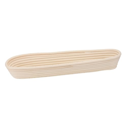 LOORGVEL Cesta para Hornear Pan de Ratán Molde para Fermentación de Masa Reutilizable y Fácil de Limpiar Cesta Ovalada para Fermentación de Pan