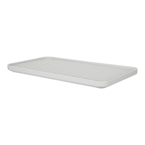 MAGICLULU Escurridor de Botellas Doble Capa de Plástico Bandeja Extraíble y Orificios para Recogida de Agua, Organizador Adecuado para Cocina y Secado