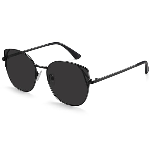 Dollger Polarized Sunglasses Women Cat Eye Mirrored Trendy Shades with UV Protection