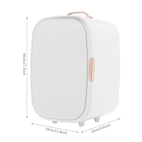 Image of 12 Liter Beauty Fridge for Cosmetic Storage, Compact Skincare Fridge for Makeup Lipstick, Portable Refrigerator for Bedroom Bathroom,White