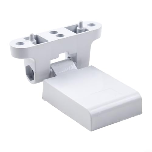 Bisagra de puerta abatible de aleación de aluminio, bisagra de bandera reversible izquierda derecha para puertas y ventanas de acero plástico con accesorios, acabado blanco, herrajes de construcción