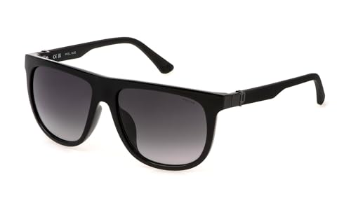 POLICE SUNGLASSES MAT: Injected_C: TOTAL SHINY BLACK D: 145x16 / Male