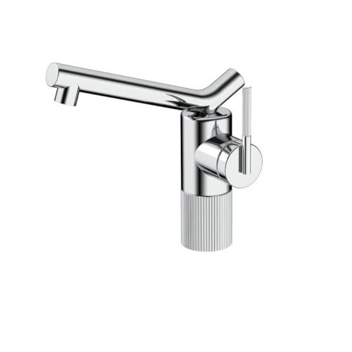 Robinet lavabo mitigeur de salle de bain Feng Shui eau chaude froide chrome ajustable