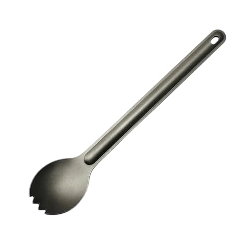 ZHOUSUFEN Long Handle Spork and Spoon, Portable Flatware for Outdoor Camping, Reusable