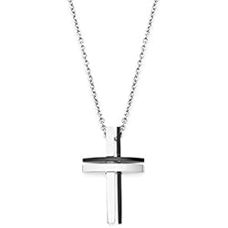 Gargantilla Lotus Cruz LOTUS Colgante Cruz Acero