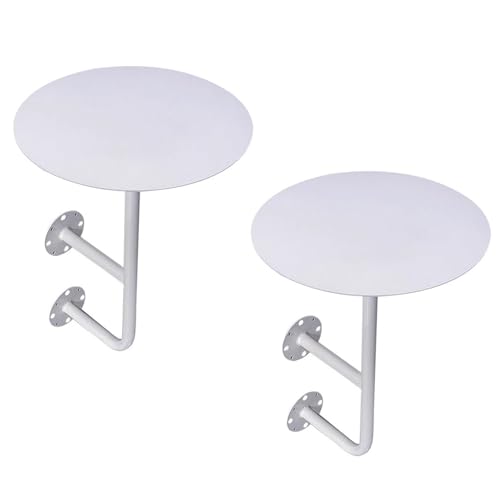 Tables d'appoint en fer blanc rondes 50cm table basse de bar