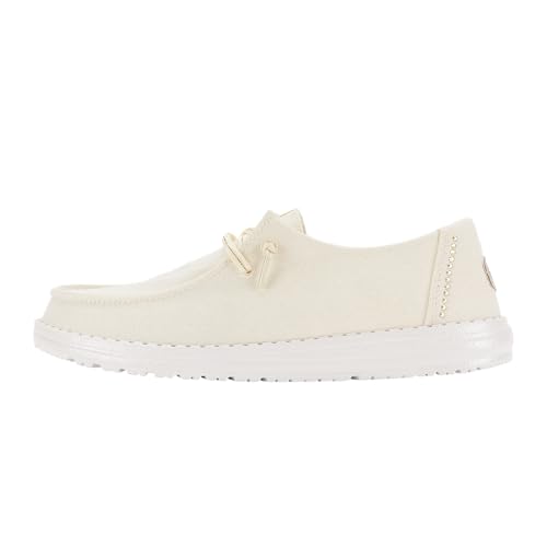 Image of HEYDUDE Women's Wendy Stardust Slip On Loafers | Lightweight Casual Shoes for Travel, Walking & Everyday Style