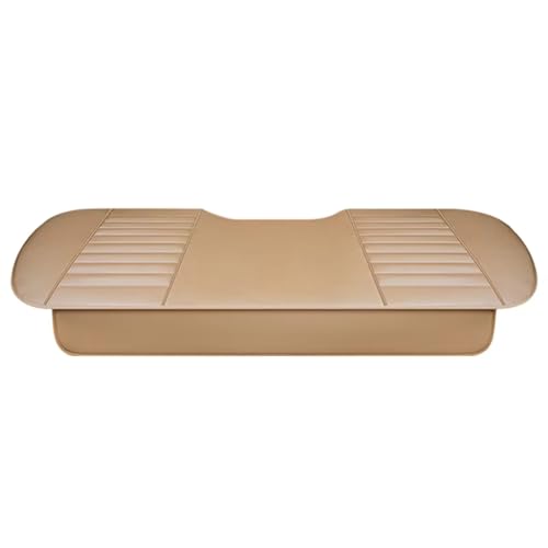 Housses de siège auto en cuir synthétique beige arrière pour protection de voiture