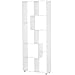 HOMCOM Estantería Moderna Vertical Diseño de Librería con 8 Estantes E1 Tablero de Partículas 70x24x178cm Blanco