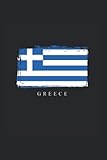 Greece: Liniert Notizbuch Tagebuch Geschenkidee Notizheft Griechenland Geschenk Grieche