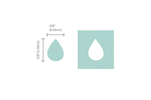 Image of Bira Craft Bira 5 /8 inch Tear Drop 2 Shape Lever Action Craft Punch for Paper Crafting Scrapbooking
