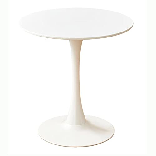 Mesa de negociación redonda informal, diseño moderno para cafeterías, tiendas de té con leche y comedores, ideal para espacios pequeños y balcones