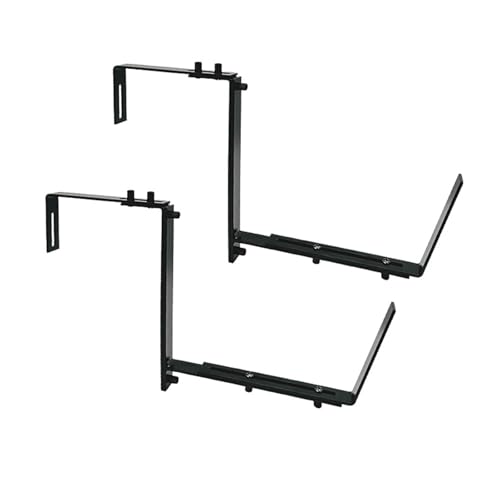 Support jardinière réglable extérieur avec fixations robustes sans perçage - 2