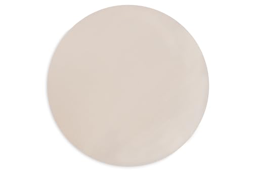 Jollein Spannbettlaken Jersey - Für den Laufstall - Nougat - Ø 95cm - 100% Baumwolle - Spannbetttuch Laufgitter - Beige
