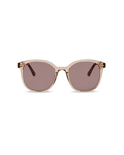 Kapten & Son Sonnenbrille Nairobi Small Transparent Hazel Brown | Sonnenbrille Damen für schmale Gesichtsformen mit Sonnen- und UV-Schutz | Stylische runde Gläserform | Unisex Sunglasses