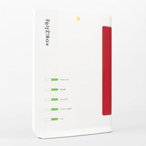 Vertikal Standfuß für Fritz!Box 7530/7530 AX Cable – Router Tischständer Halterung mit Belüftung & Kabelmanagement, Weiß