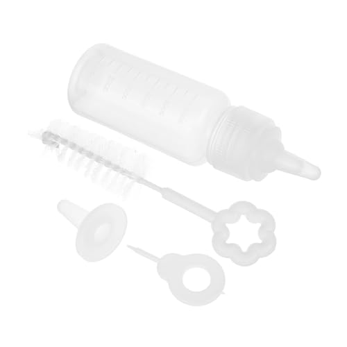 Toddmomy 4 Sets Feeding Bottle for Puppies Kitten Silicone Pet Nursing Bottle Scale Durable Portable Design