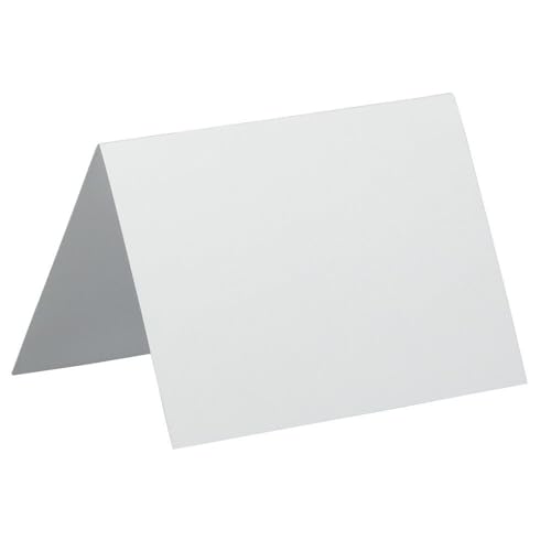 Image of LUXPaper A1 Folded Cards | 3 1 /2 inch x 4 7 /8 inch | Bright White | 80lb. Cover | 50 Qty