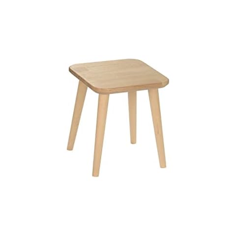 Massiver moderner Hocker aus Eichenholz in quadratischer Form hergestellt in EU Cover