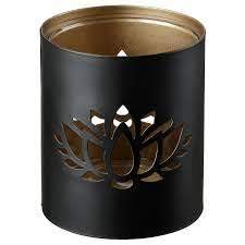 Kelli KNASTRIGT Tealight Holder, black9 cm (3 ½"