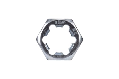 Image of Century Drill & Tool 92919 Fractional Right Hand Rethreading Die, 1-8 NC | 1-1 /2 inch across flats, external thread cutting, thread restoration
