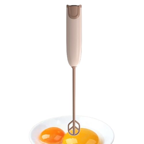 Frother de leche de mano - Frother de leche recargable | Fabricante de espuma eléctrica con batidor de acero inoxidable | Café portátil con batería para listones, batidos de proteínas