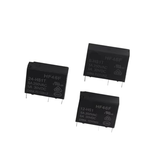 Relé de potencia HF46F-12-HS1 de 5V 12V 24V para circuitos de control 2