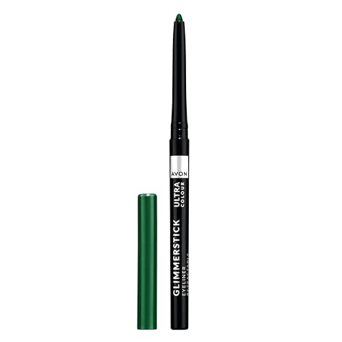 AVON Delineador de ojos Glimmerstick Avon Tono True Emerald   Delineador de Ojos   Acabado Intenso e Impactante   Resistente al Agua   Color Verde Esmeralda
