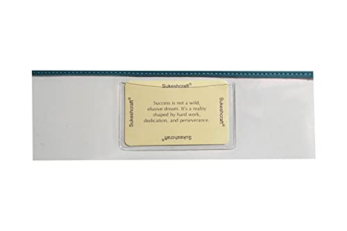 Image of Sukeshcraft Multiple Cheque Book Holder | Original PU Holds Upto 8 Cheque Books, Seagreen