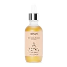 ACTIIV Thickening Hair Serum - Water Based | Supports the Appearance of Thicker, Fuller-Looking Hair, Lightweight Water-Based Formula, Non-Greasy, All Hair Types, 1.8 oz