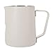 Dianoo Jarra de vapor Espresso 350 ml, jarra de espuma de leche de acero inoxidable, taza de espuma de café y leche, jarra de café, arte latte, blanco