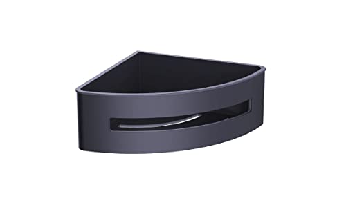 Panier d'angle de douche noir 16,5cm pour optimiser le rangement - 2