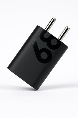 Image of Motorola 68W Type C TurboPower Charging Adapter for Motorola Edge 60 Pro, Moto 60 Fusion, 50 Fusion, Moto G96, G85, Razr 60, 60 Ultra, Edge 50, G35, G64, Think Phone, Tab, Buds | 68 W Charger, Black