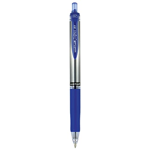 Image of uniball Signo RT Gel Pens, Medium Point (0.7mm), Blue, 12 Pack