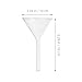 minkissy 3pcs 100mm Short Neck Glass Filling Funnels Wide Mouth Laboratory Flask Funnels Borosilicate Glass for Scientific and Industrial Use