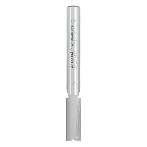 Trend Professional Straight Two Flute Router Cutter, 1/4 Inch Shank, 7mm Cut Diameter, 19mm Cut Length - Image 2