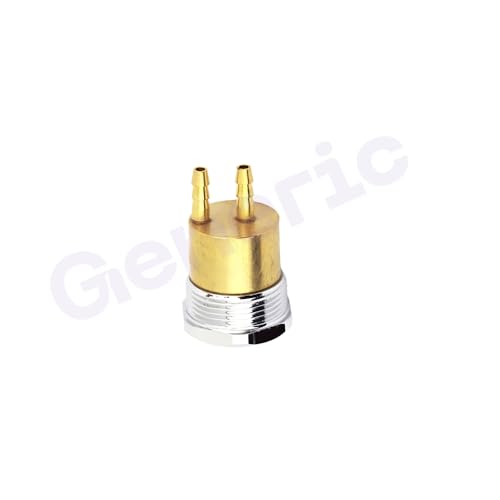 Image of Dental Chair Tray Lock Switch /Air Lock Switch Valve, Hexagon Air Switch 2 Joints 3mm Connection Copper Dental Chair Accessories