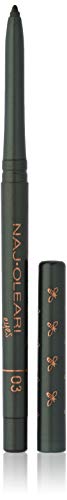 Naj Oleari Lápiz de ojos negro delineador suave resistente a borrones de 1,2 ml
