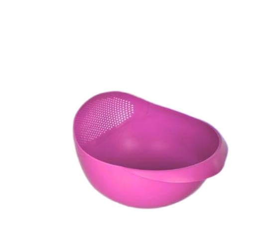 Multi-Purpose Strainer or Washer Bowl for Rice Fruits & Vegetable Rice Bowl Color May Vary, Plastic Shree 285