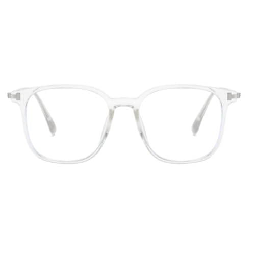 Image of Shiratori Square Blue Light Blocking Glasses for Women Men, Lightweight Frame Anti Eyestrain Computer Glasses