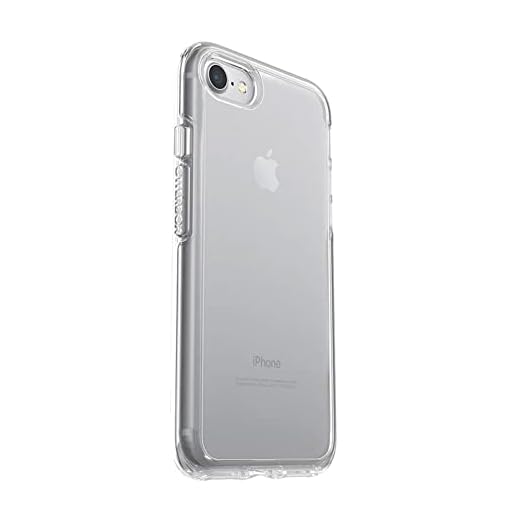 OtterBox iPhone SE 3rd/2nd Gen, iPhone 8 & iPhone 7 (not compatible with Plus sized models) Symmetry Series Case- CLEAR, ultra-sleek, wireless charging compatible, raised edges protect camera & screen