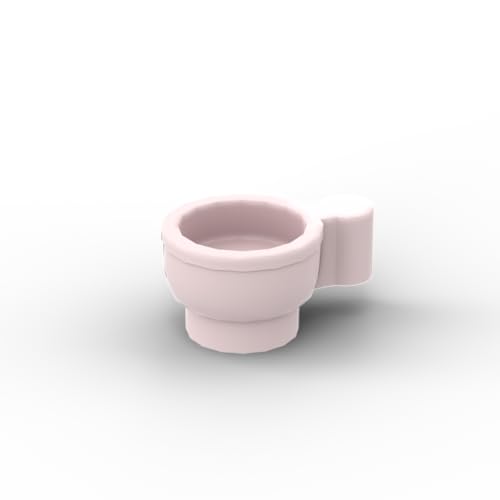 XYEIUGO Gobricks GDS-90127 38014 Props Water Cup Mug, Light Pink, 50 pcs