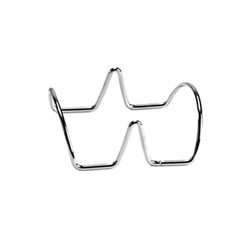 Cabilock Restaurant Style Mexican Food Stainless Steel Taco Holders Rack Double Holder Stand for Beautiful Taco Presentation Stackable Food Grade Electrolyzed Design