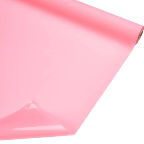 70CM x 30M Celofán Rosa Claro Brillo/Mate Con Grossor 40 micras, Película Opaca Para Envolver Regalos, Flores y Cestas (Rosa Claro)