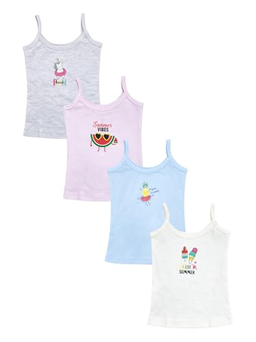 Image of BODYCARE Unisex Baby Vest Sleeveless Cotton Baniyan | Kid's Sando Baniyan, Kids Vest | Soft & Breathable Baby Jabla |Toddler Innerwear for Boys & Girls, Cute Prints | Multicolor| Pack of 3