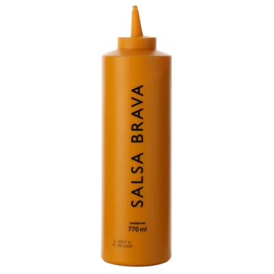Salsa Brava Rioba en Formatos de Biberón: 300 ml y 770 ml - Sin Gluten y Sin Lactosa, Ideal para Restaurantes y Eventos" (6, Biberón 770g.)