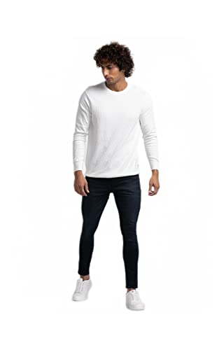 Image of Spykar Men's Mid Rise Kano Slim Fit Mid-Rise Jeans (Ankle Length)