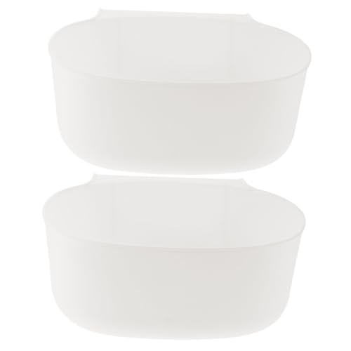 Caneca colgante para cocina 2 piezas blanca plástico