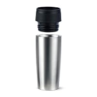 Emsa N20201 Travel Mug Classic Isolierbecher 0,36 Liter | neuer Komfort-Schraubverschluss | Edelstahl | 4h heiß und 8h kalt | 100% dicht | spülmaschinenfest | 360°-Trinköffnung | Edelstahl – Ansicht 6